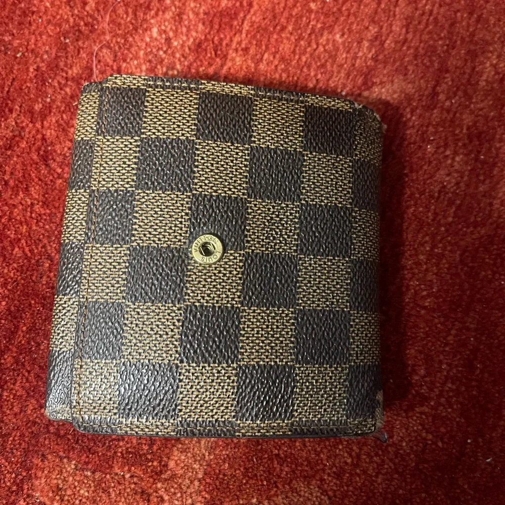 Louis Vuitton Wallet Leather Brown Authentic